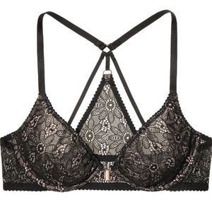 VS bra Plunge Floral cross back racerback